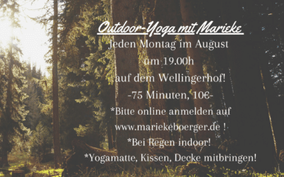 Outdoor Yoga beim Wellingerhof im August ´21!